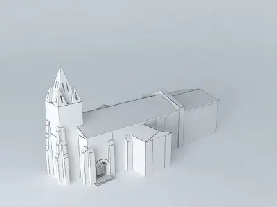 Church in Verteillac Free 3D model