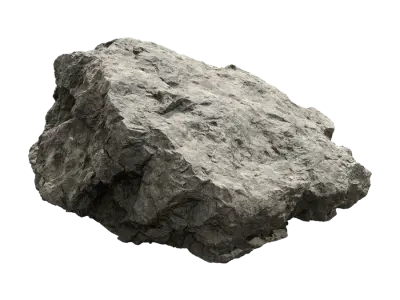  Cool Toned Slanted Jagged Large Rock Boulder Model 