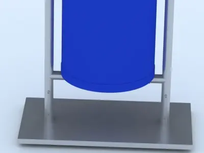 Park Trashcan 3D model