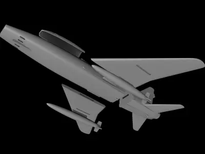 F-100 SUPER SABRE SCALE 1-72 Printable Files 3D print model