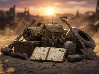 Apocalyptic Vehicles and Survival Props Mega Pack Game Ready PBR