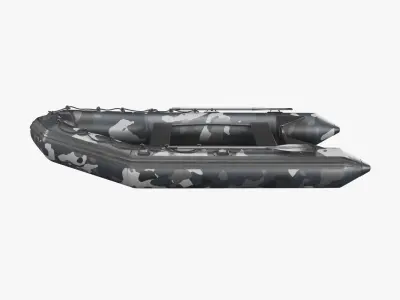 Inflatable Boat PBR Low-poly 3D model purchase
