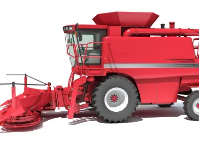 Combine Harvester 3D model 25