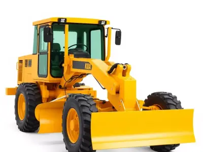Vibrant Bulldozer model pack Low-poly 3D model