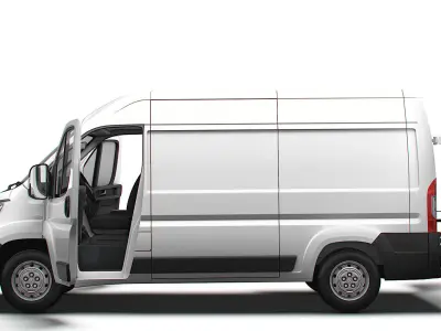 Peugeot Boxer Van L2H2 HQ Interior 2023 3D model