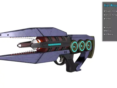 Alien Weapon 3D model purchase
