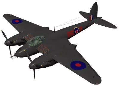 de Havilland DH98 Mosquito NF MkII 3D model
