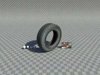 Tire - High Quality Low-poly 3D model