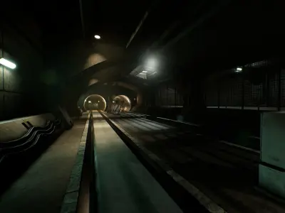 Metro Maintenance Station Pack Low-poly 3D model