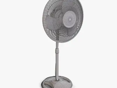 Oscillating Pedestal Fan Free 3D model