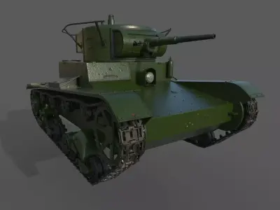 T-26 Tank 3D model purchase