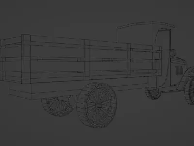Chevrolet One Ton Pick Up Low-poly 3D model