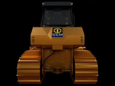 wheel Loader 3D model game ready Low-poly 3D model