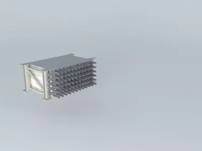 Hall A SBS HCAL Frame Free 3D model