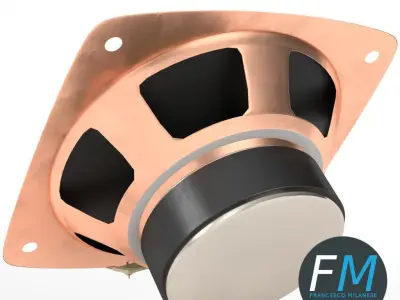Woofer speaker 3D model