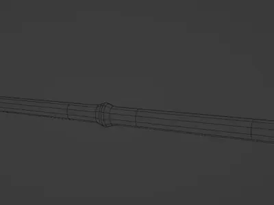 Battle axe 3D model 2