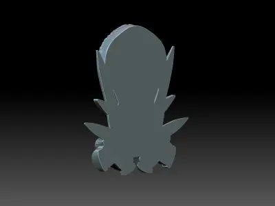 Skull and snake 3D print model