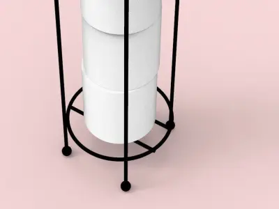 Toilet Paper Holder Stand 3D model