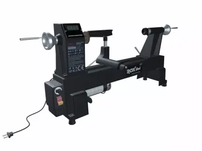 Lathe Machine - Rox Wood 0179 3D model