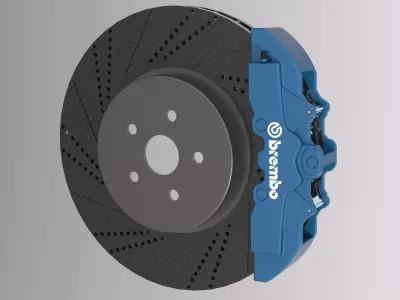 Brake Disc Brembo Free 3D model