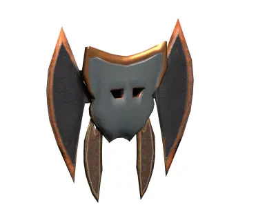 Game weapon asset monkey Low-poly 3D model
