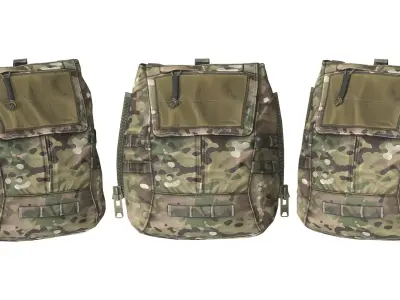 AVS ZIP-ON BACKPACK Low-poly 3D model