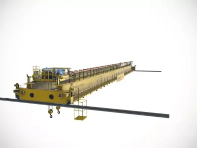 Demag 20 ton EOT Cranes Hoists  Low-poly 3D model