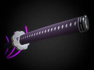 Zoro Sword Low-poly 3D model