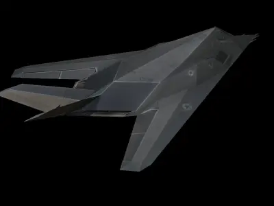 Lockheed F-117 Nighthawk Low-poly 3D model