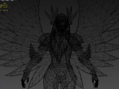 Valkyra Low-poly 3D model