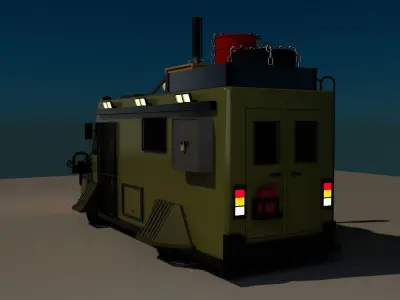 Zombie Survival Van 3D model