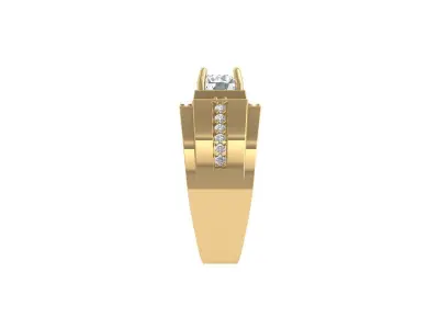 Art Deco Ring 3D print model 25