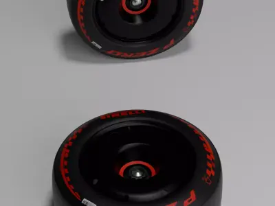 Pirelli P Zero Soft Racing Tire 3D Model 3D model