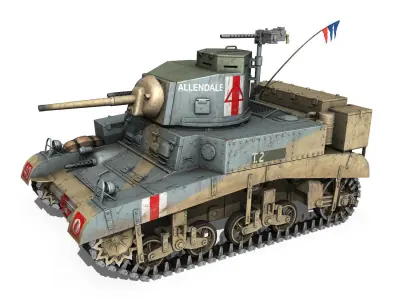 M3 Light Tank Honey - Allendale 3D model