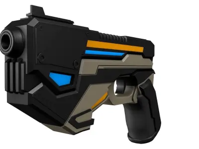 Sci Fi Gun 3D model get