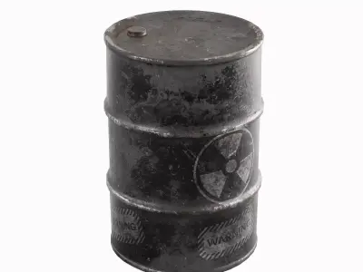 Nuclear Barrel 06 Low-poly 3D model