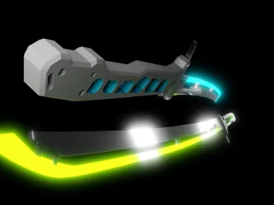 Cyberpunk Katana Premium Edition 3D model