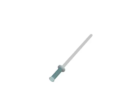 Futuristic Blue Energy Sword Low-poly 3D model