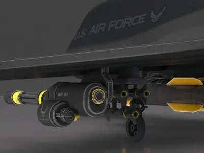 Future Drone Global Hawk  GI 3D model  Low-poly 3D model