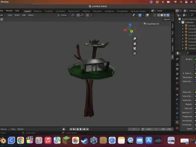 alien post  3D model