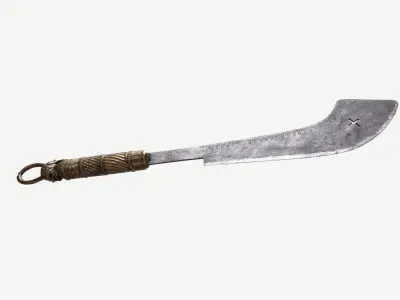 African Sword  Low-poly 3D model