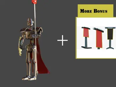 Spartan Robot 3D Sci-Fi more Bonus 3D model