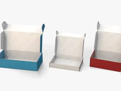  Mailer Boxes - Colored Rectangular Variants 