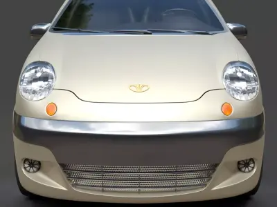 Daewoo Damas Microvan - Detailed 3D Model 3D model