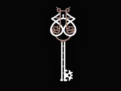 Unique Key Necklace 3D print model