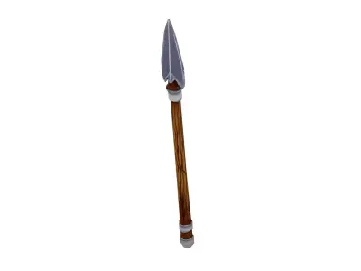 Stylized Medieval Spear Low-poly 3D model