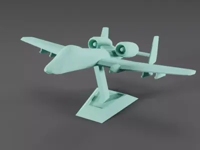 A-10 Thunderbolt 3D print model purchase