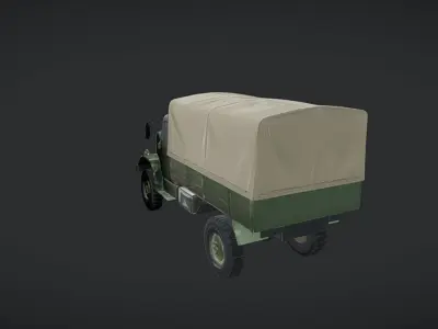 military cargo truck 3D model