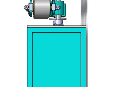 Dual-Belt Traction Machine Free 3D model