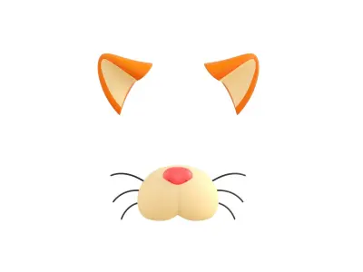 Cat Face 3D model